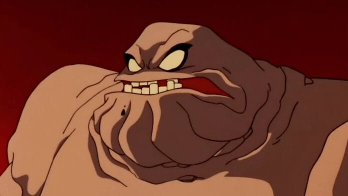 Savinaama Batrman-piirretyssä. Savinaama-elokuva tulee pian.