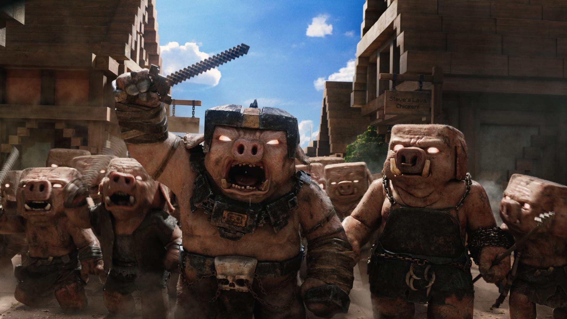 Minecraft-elokuvan kuvakaappaus