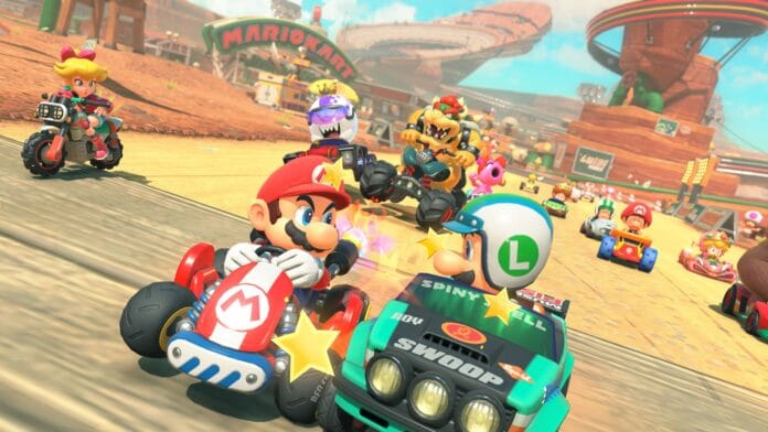 Nintendo Switch 2 -peli Mario Kart Worldista kuvakaappaus