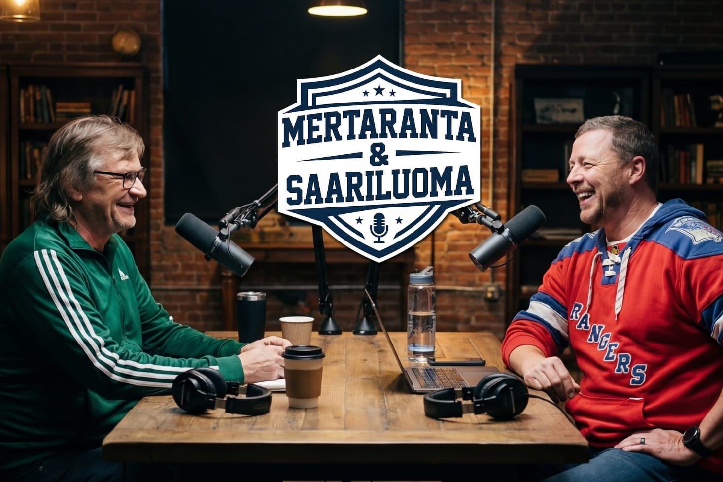 Mertaranta ja Saariluoma saman pöydän äärellä