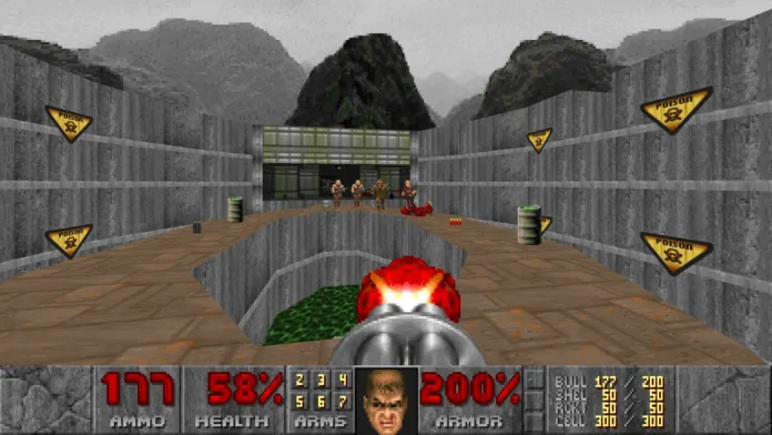 DOOM-pelin kuvakaappaus