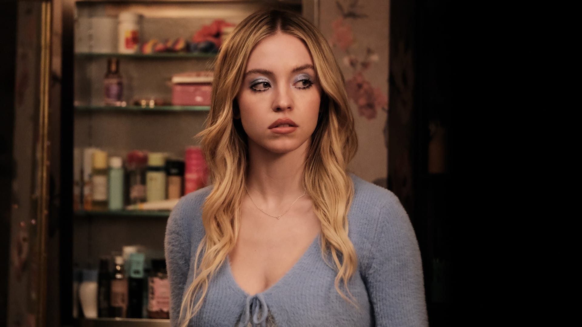 Sydney Sweeney Euphoria-sarjassa. Sydney Sweeney teki muodonmuutoksen Christy Martinin roolia varten.