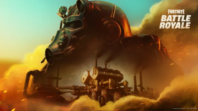 Fortnite ja Fallout yhdistävät voimansa uudessa Wrecked-kaudessa, joka alkaa 24. toukokuuta. Kuva: Epic Games / ZeniMax