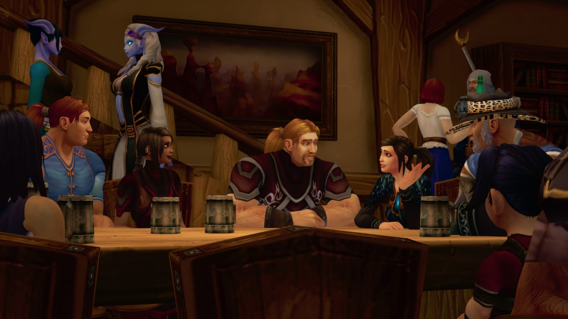 World of Warcraft -pelin kuvakaappaus Ibelinin ihmeellinen elämä -elokuvasta.