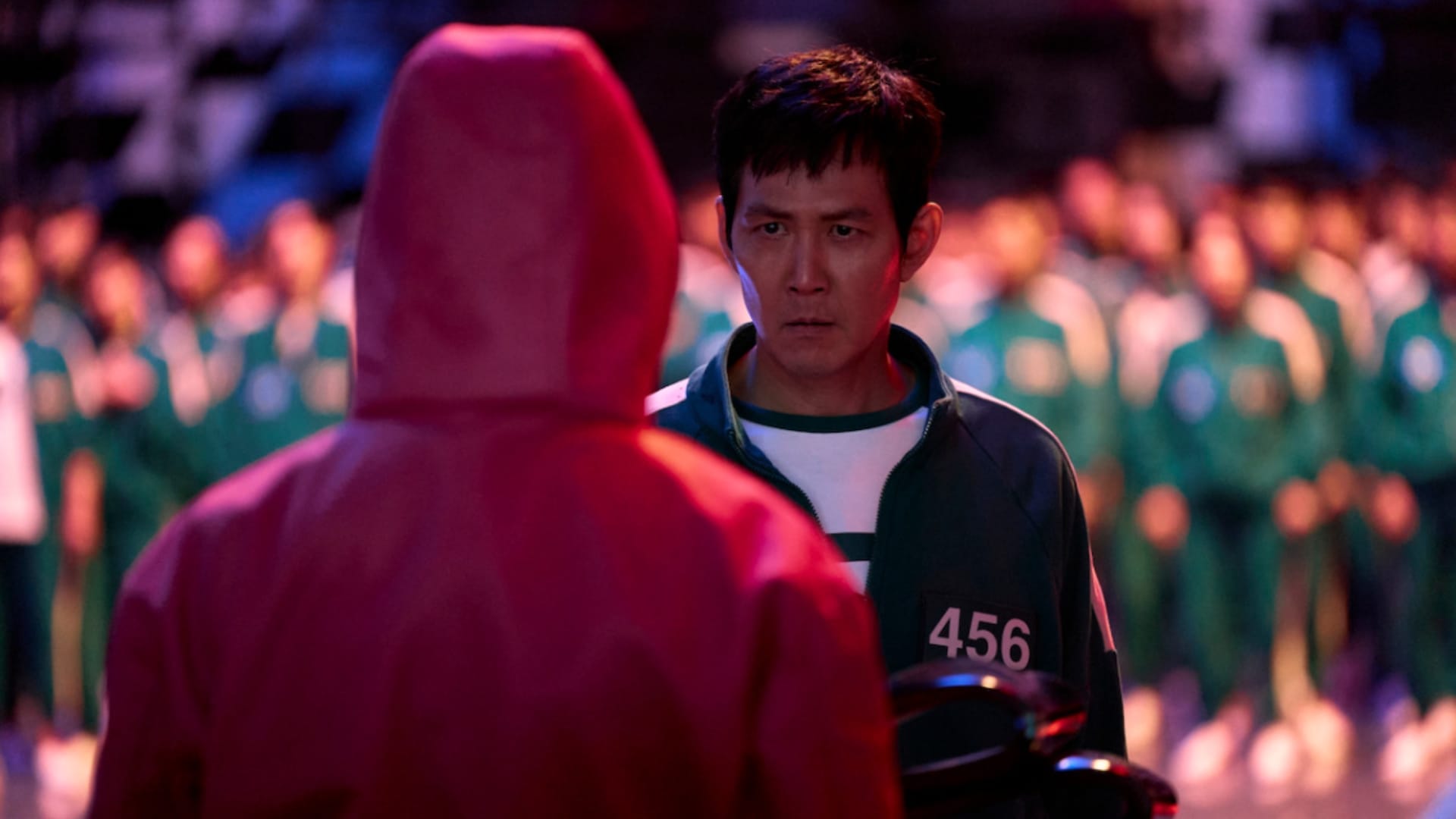 Squid Game -sarjan kuvakaappaus. Squid Game alkaa pian.