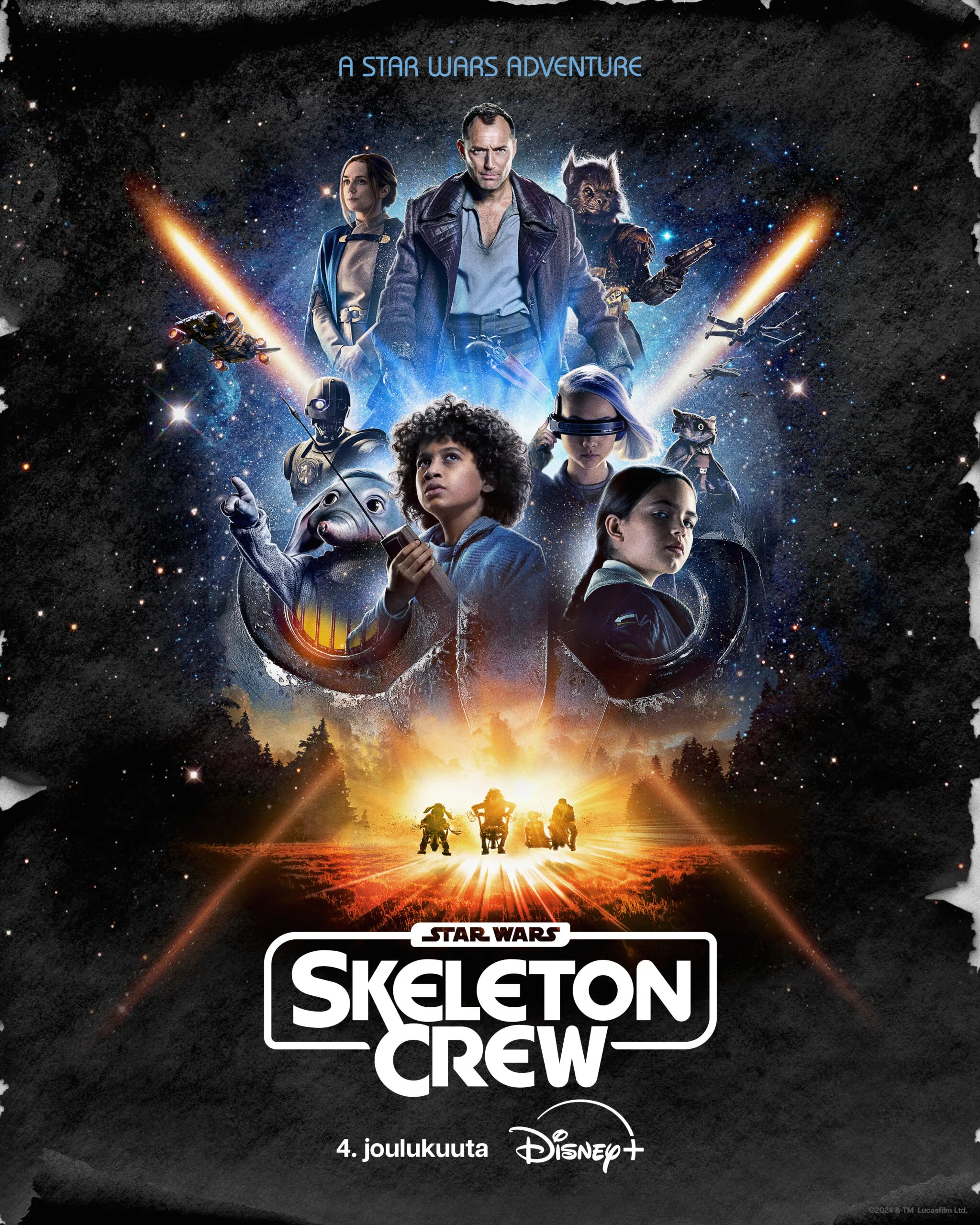 Star Wars: Skeleton Crew -sarjan juliste.