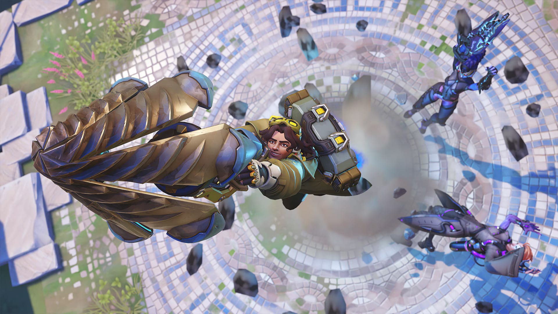 Venturen uusi hahmo Overwatch 2:ssa tositoimissa.